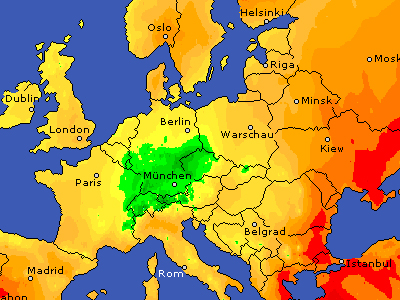 Deutschland kältester Ort in Europa