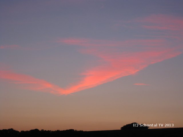 Abendrot in Schöntal