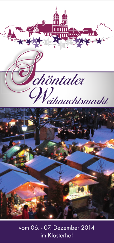 Flyer Schöntaler Weihnachtsmarkt 2014