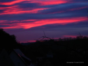 Sonnenuntergang Jagsttal 2015